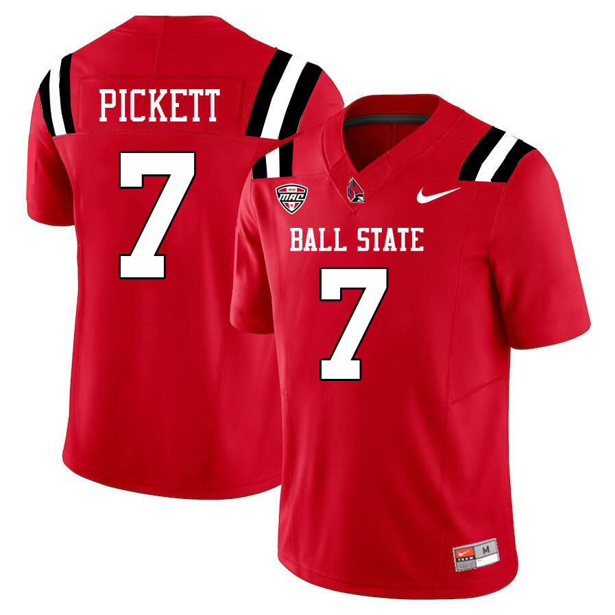 Cam Pickett Ball State Jersey,Ball State Cardinals #7 Cam Pickett Jersey Youth College-Cardinal